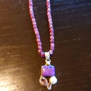 Gemstone amethyst cross